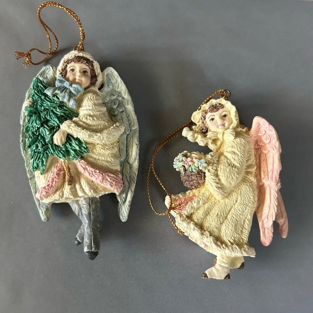 Victorian Angel Christmas Ornaments